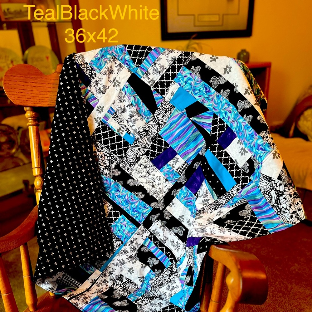 Handcrafted Lightweight Throw/Blanket, 36x42